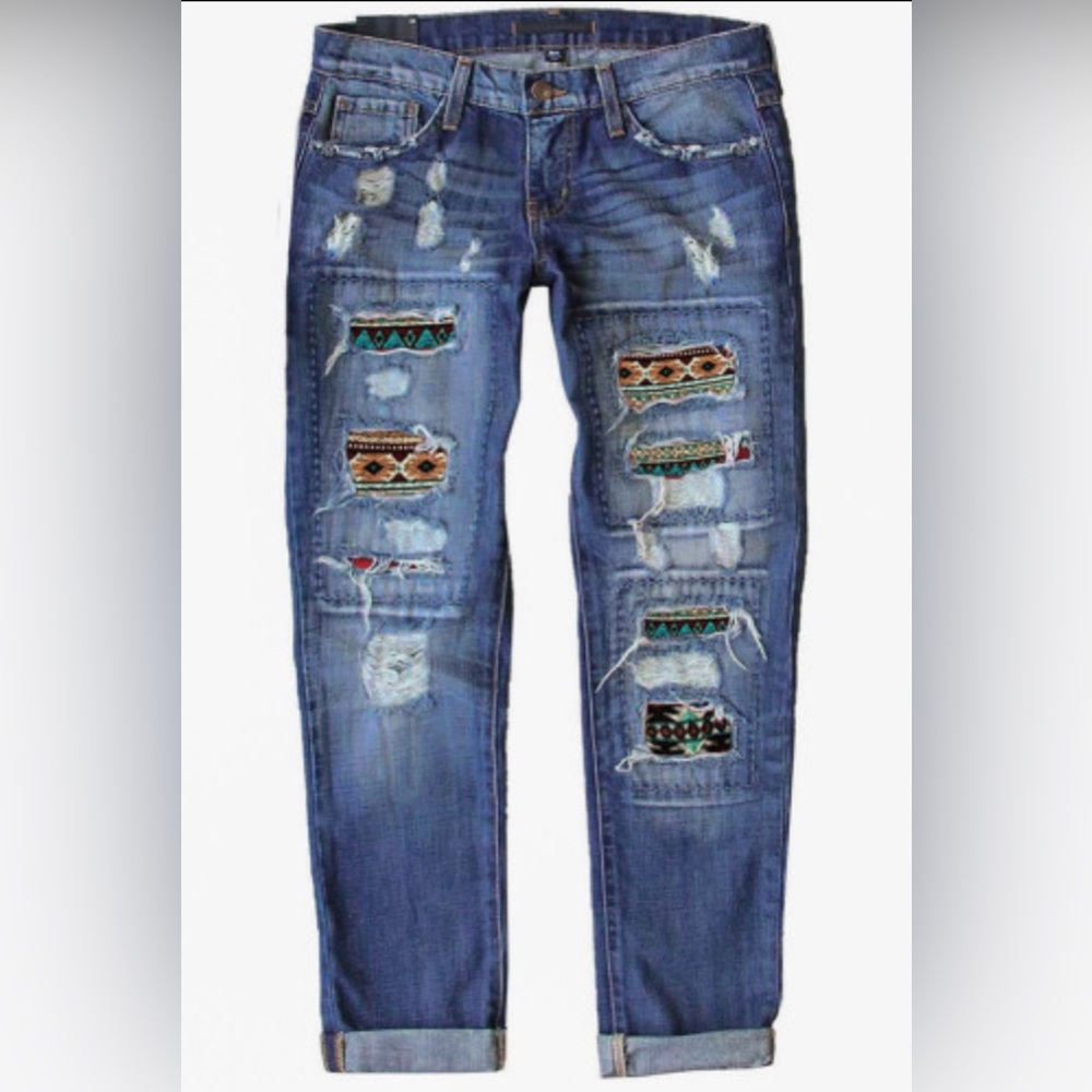 Aztec Patch jeans